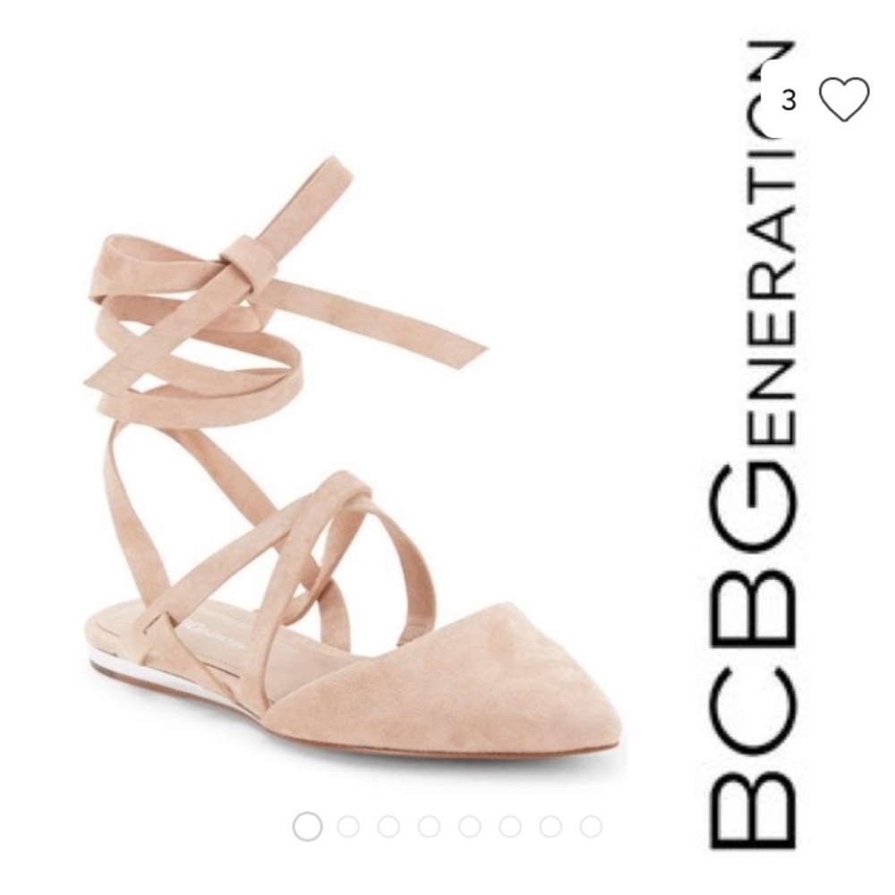 BCBG Generation Tie Up Ballet Flats